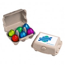 Carton with x6 Chocolate Eggs